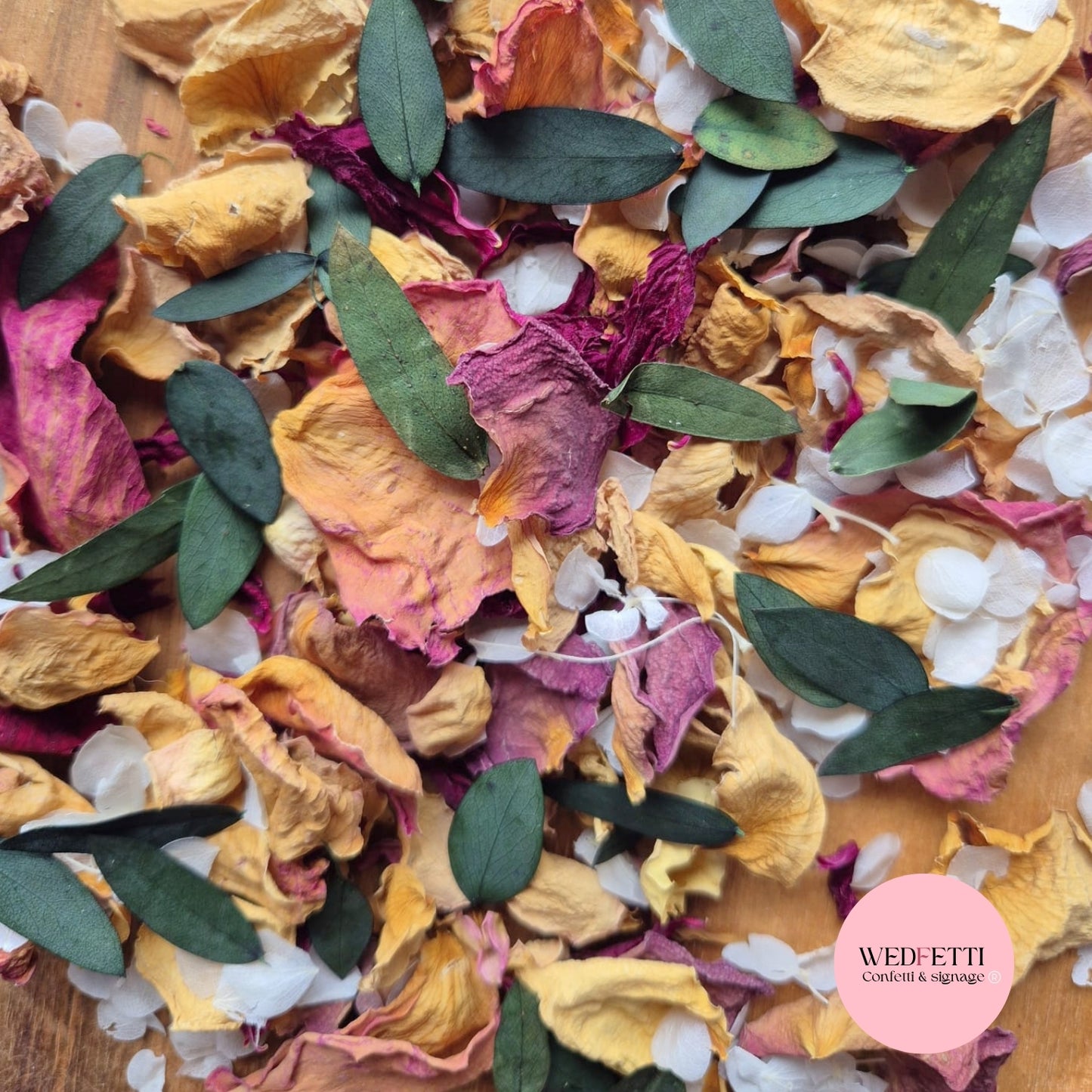 Mixed Rose & SnowPetals + Eucalyptus