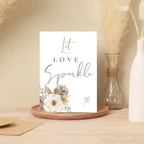 Sweet coffee Sparklers A5 WedFetti