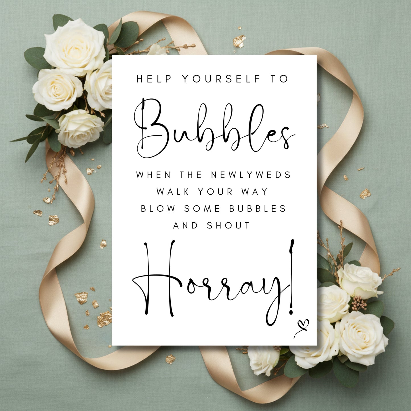 Bubbles sign - Lucia black