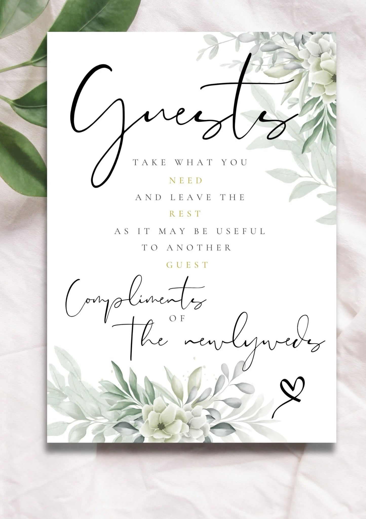 Inclusive restroom sign WedFetti