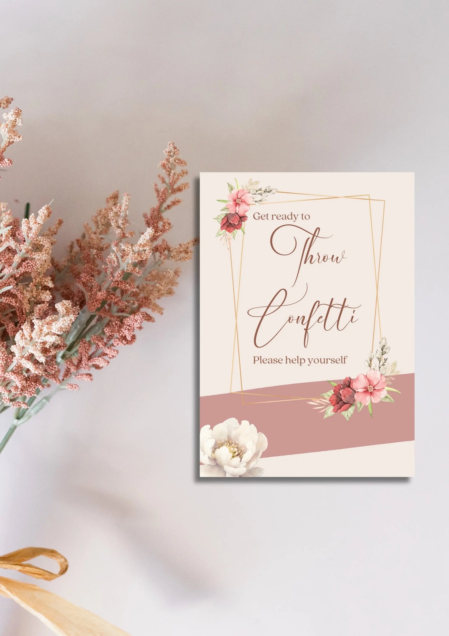 Throw confetti A5 WedFetti