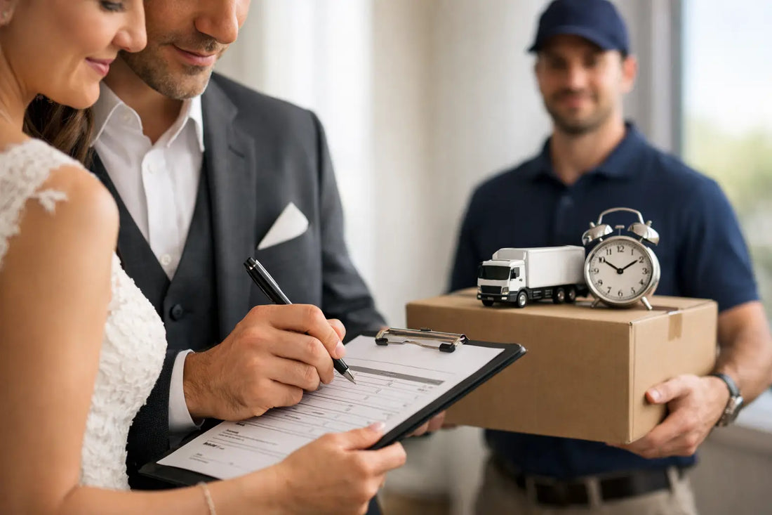 How to Order Delayed Delivery for Your Wedding