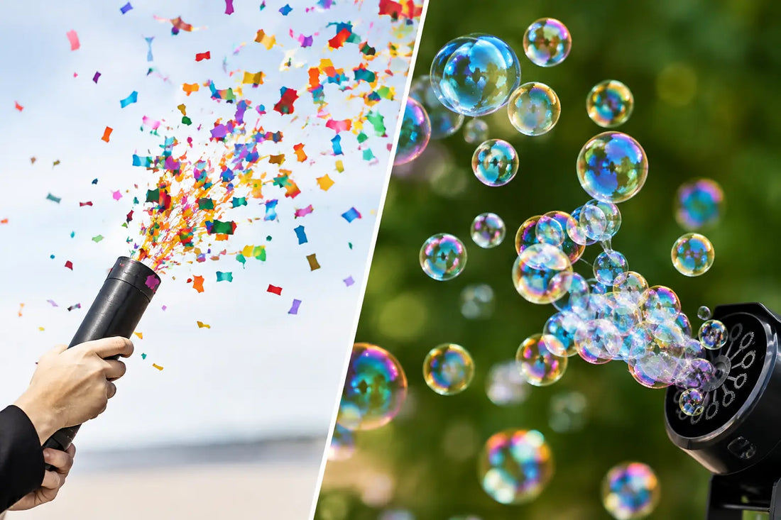 Confetti Cannon Versus Bubble Exit: Which Works?