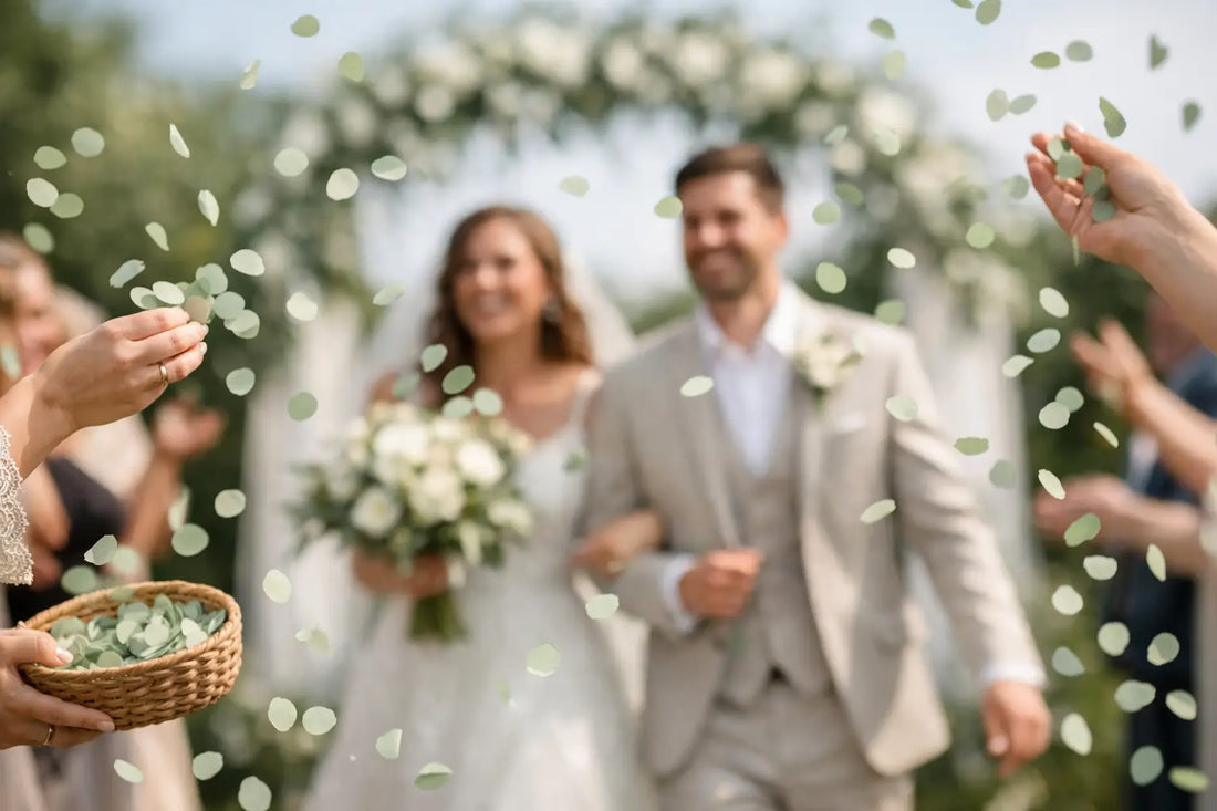 Sage Green Confetti for a Beautiful Wedding