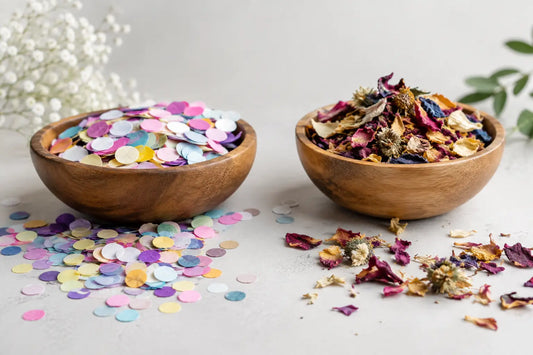 Biodegradable Confetti vs Dried Flowers