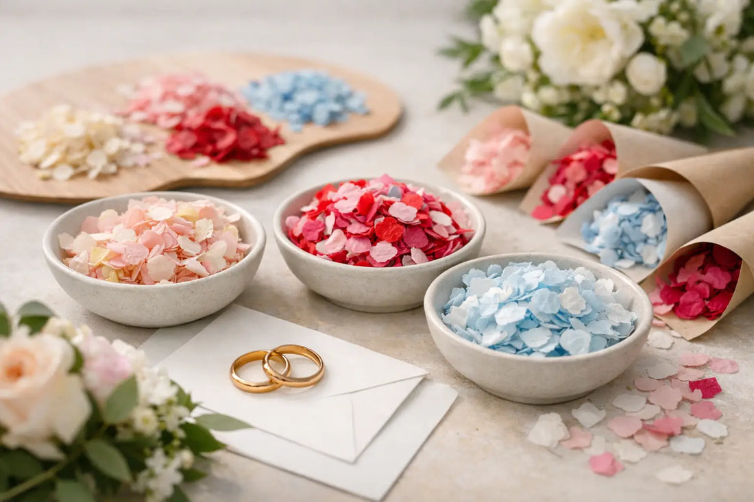 How to Match Confetti Colours for Your Wedding