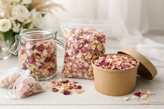 How to Store Petal Confetti Before Your Wedding