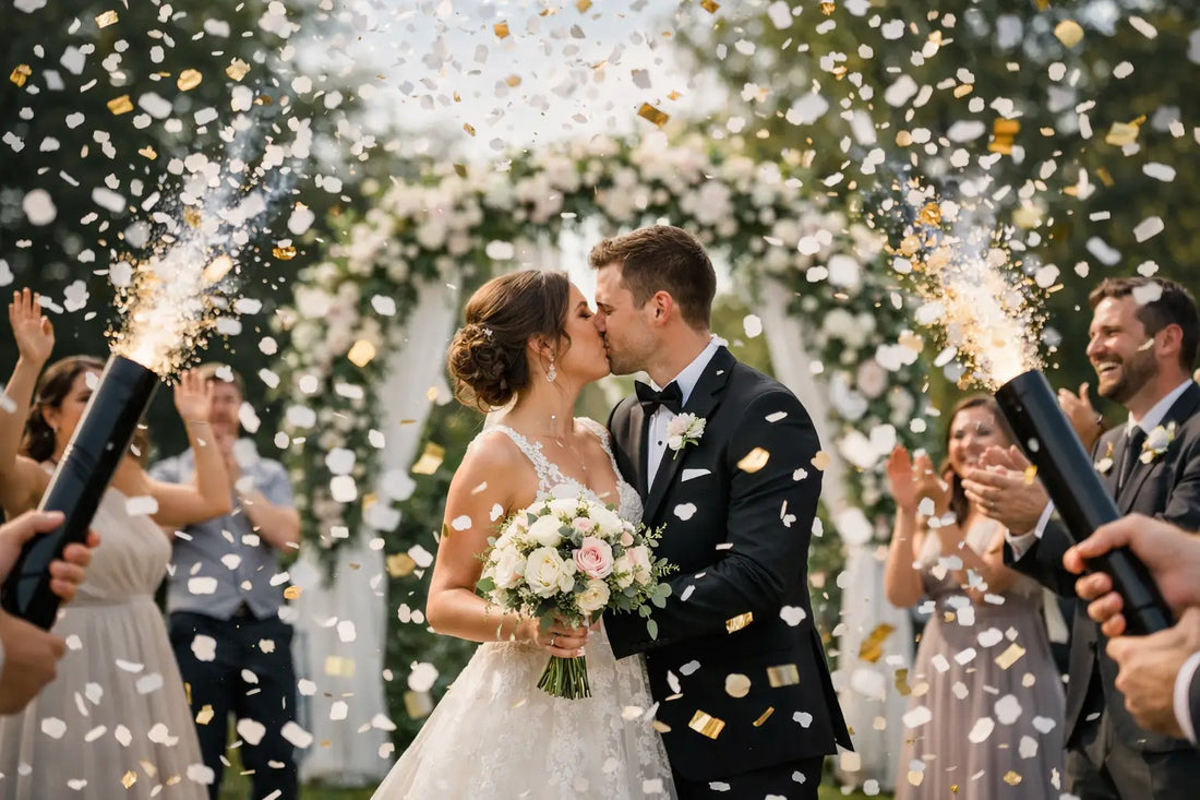 When to Use Confetti Cannons at Your Wedding