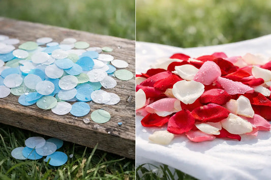 Dissolvable Confetti Versus Flower Petals
