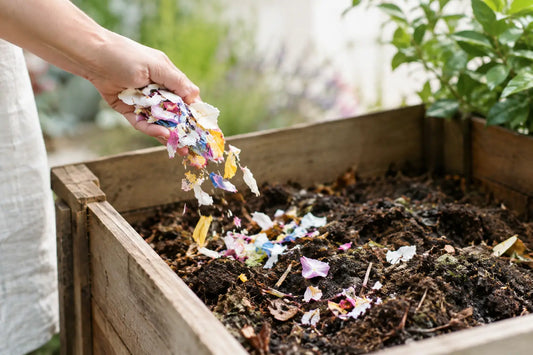 How to Compost Wedding Confetti After Your Day