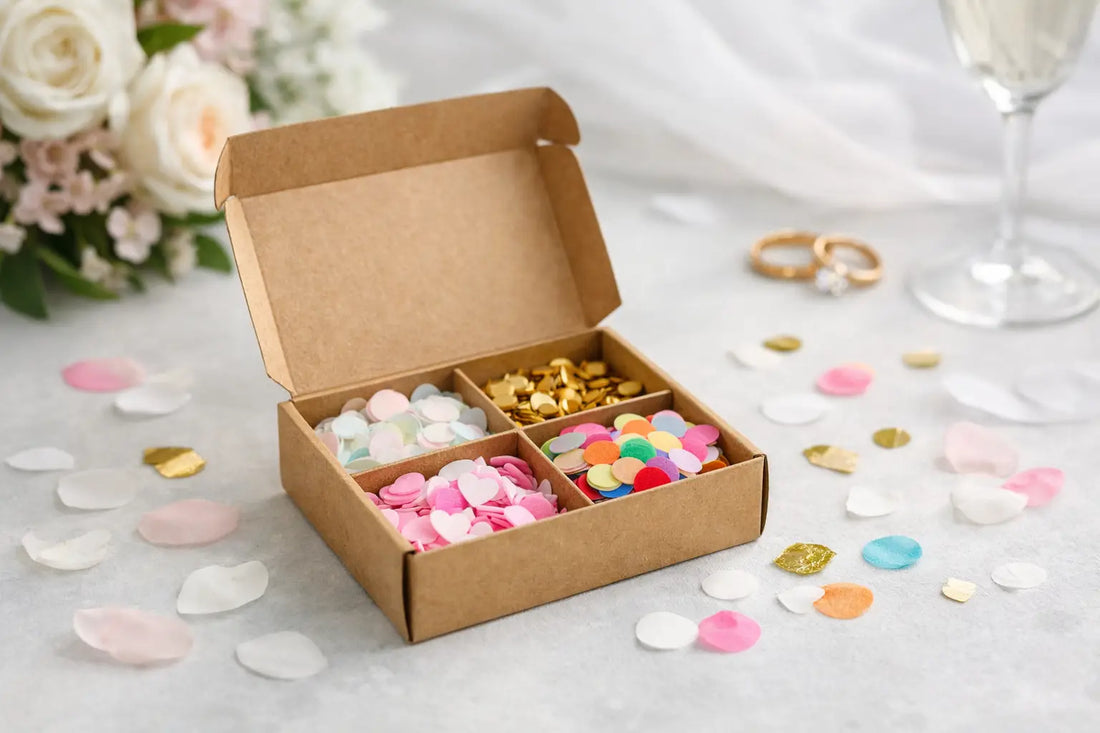 Sample Box for Confetti for Your Wedding