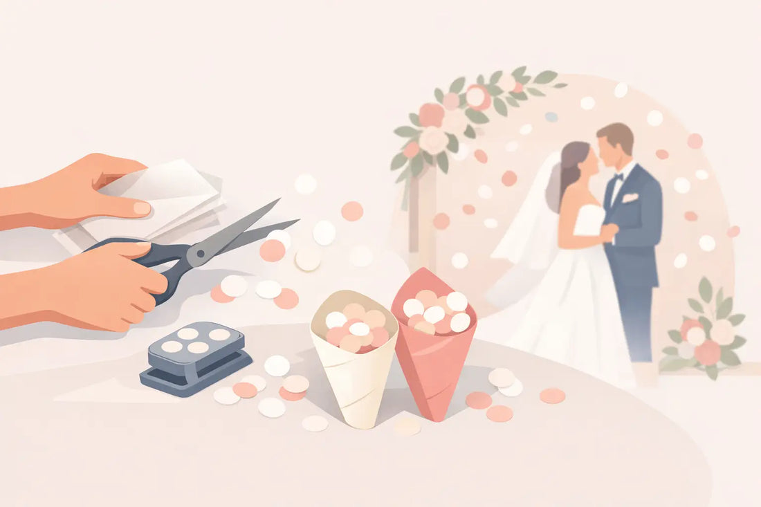 How to Make Rice Paper Confetti for Wedding