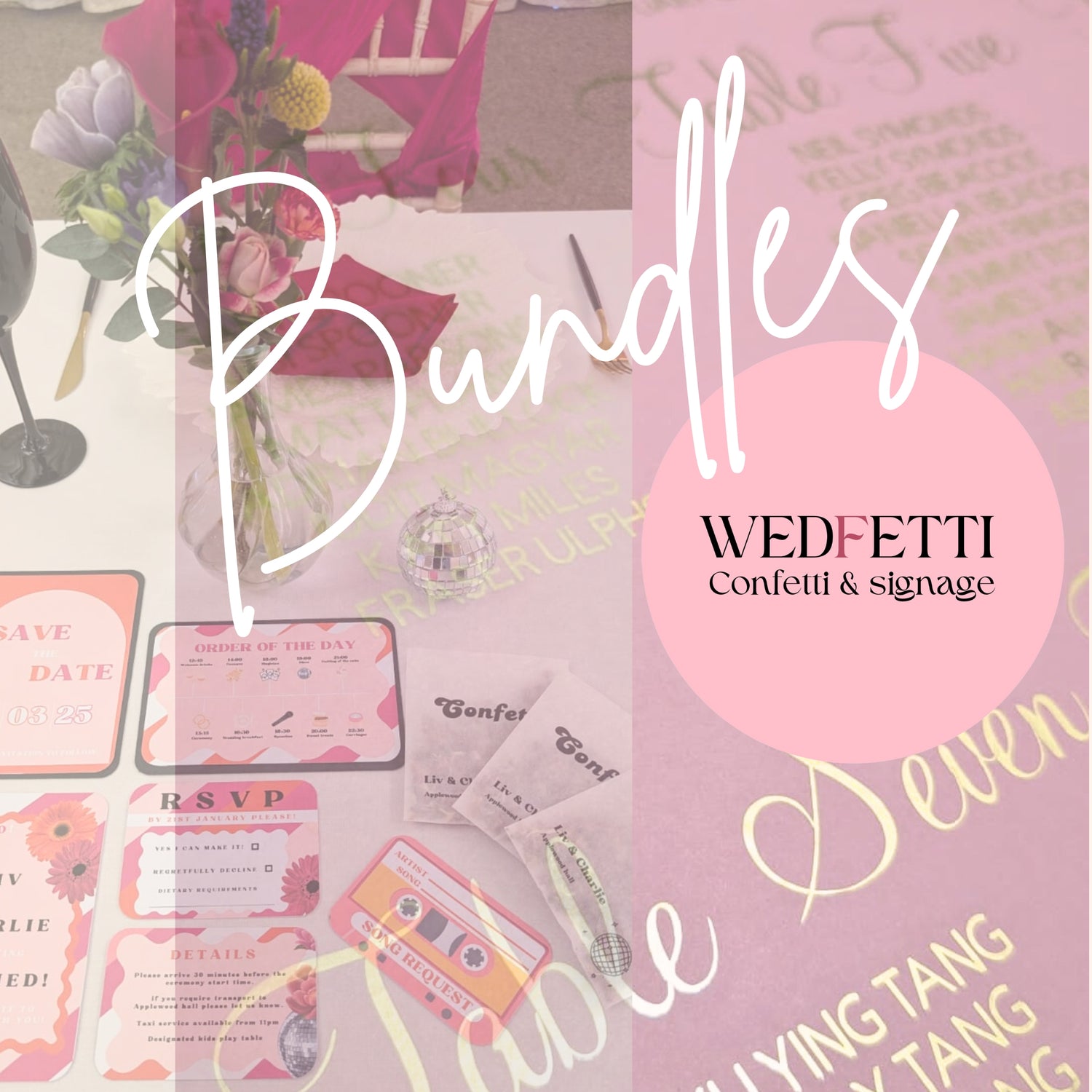 Bundles - WedFetti Confetti & Signage 