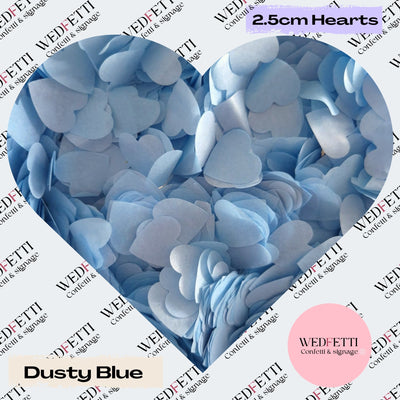 Biodegradable Confetti Hearts 2.5cm - WedFetti Confetti & Signage 