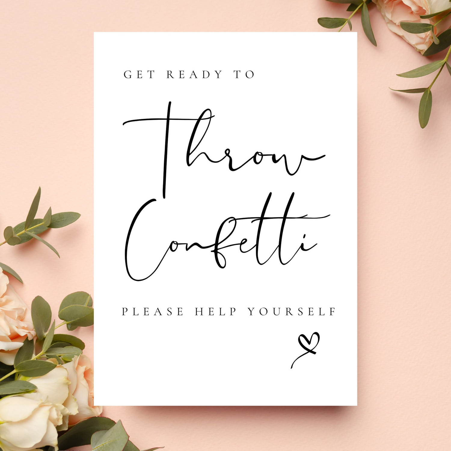 All Wedding signage styles & collections - WedFetti Confetti & Signage 