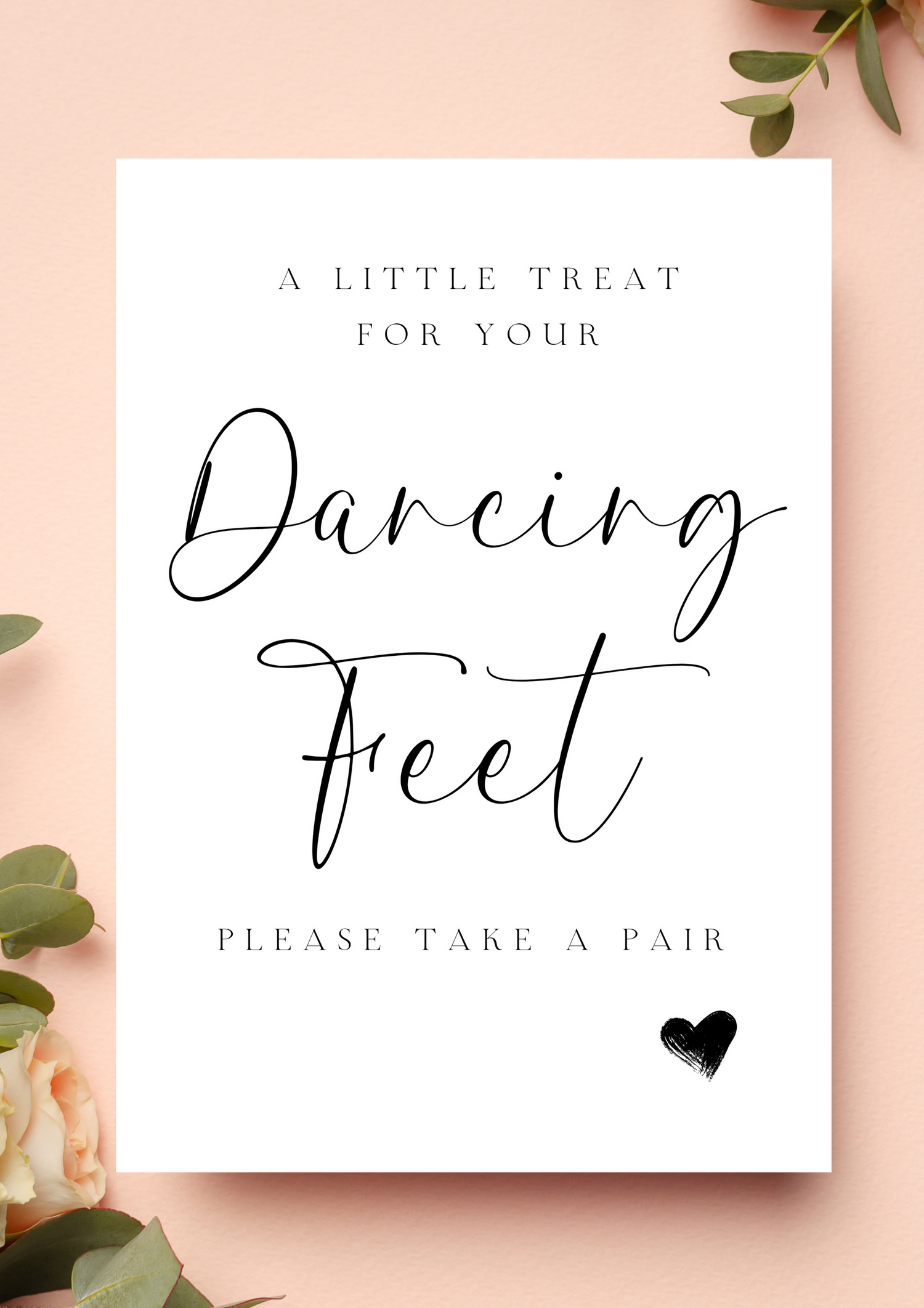 Lucy black design wedding sign collection - WedFetti Confetti & Signage 