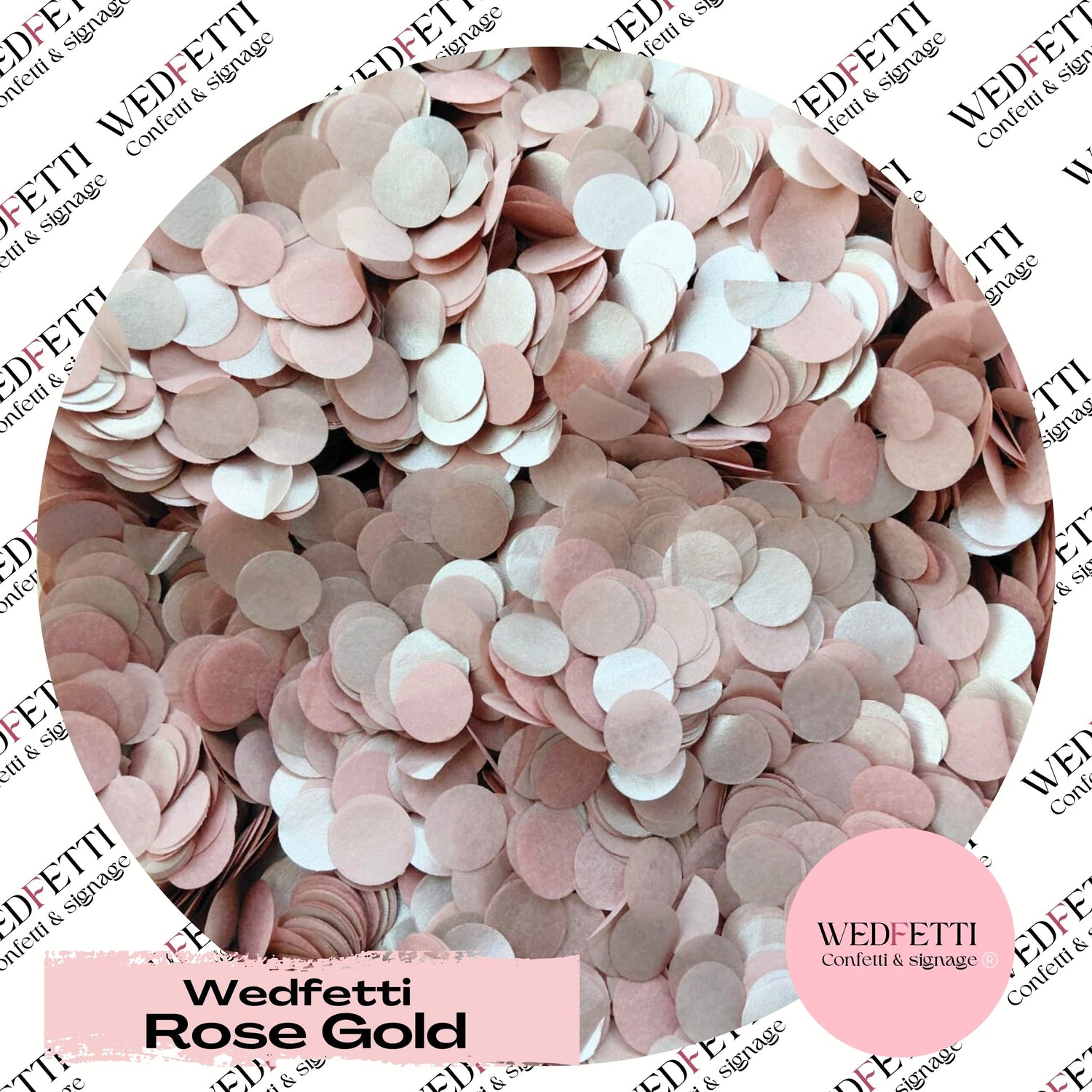 Wedfetti Rose Gold + Gold - Biodegradable - WedFetti Confetti & Signage 