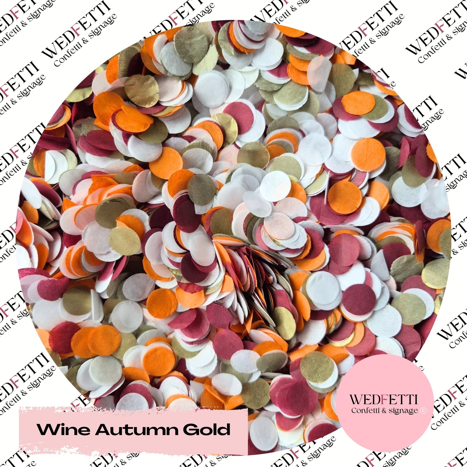 Autumn themed Biodegradable paper Confetti mixes - WedFetti Confetti & Signage 