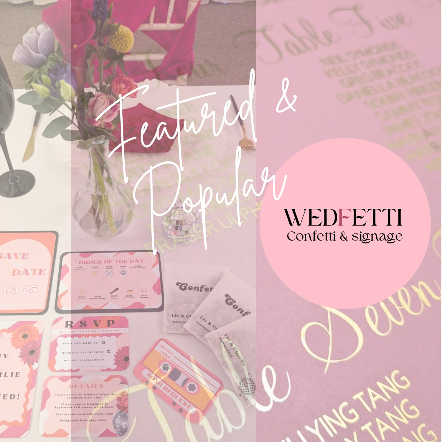 Featured & popular - WedFetti Confetti & Signage 