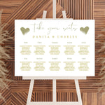 Seating plan WedFetti