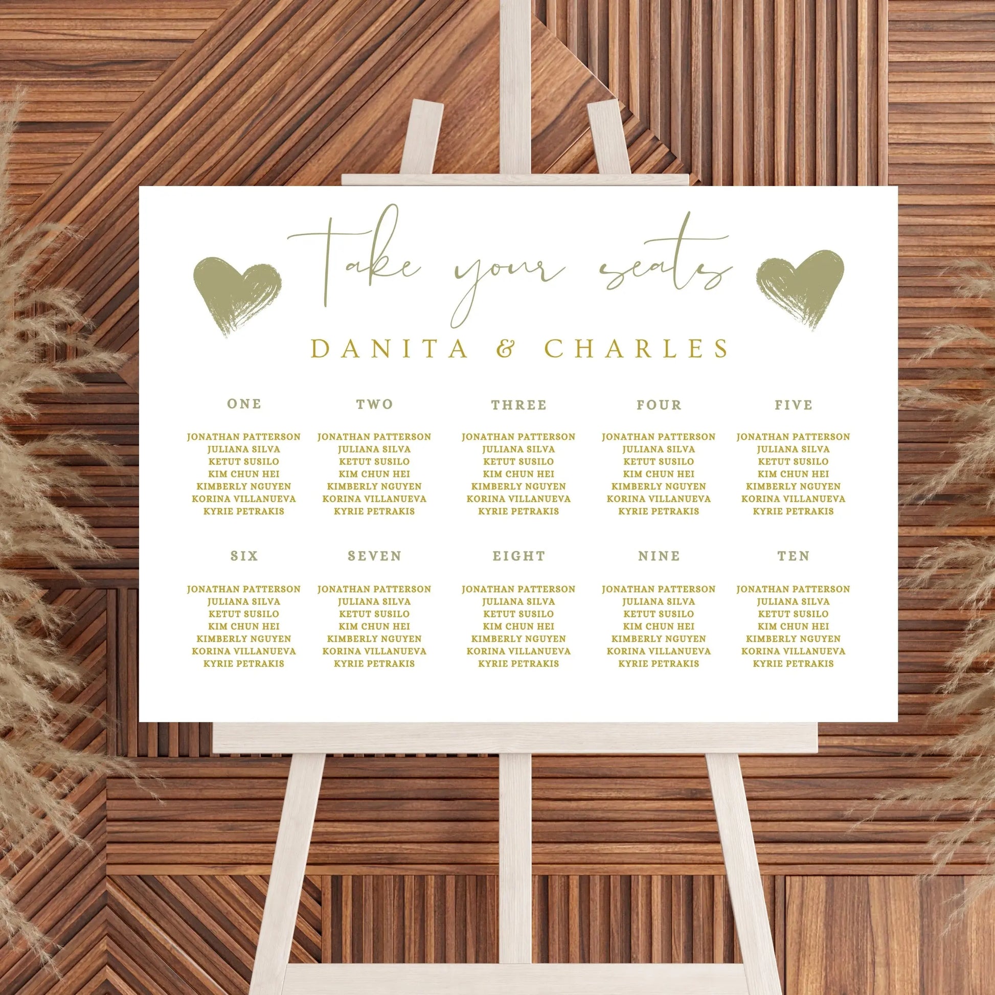 Seating plan WedFetti