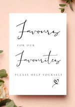 Favours for our favorites WedFetti