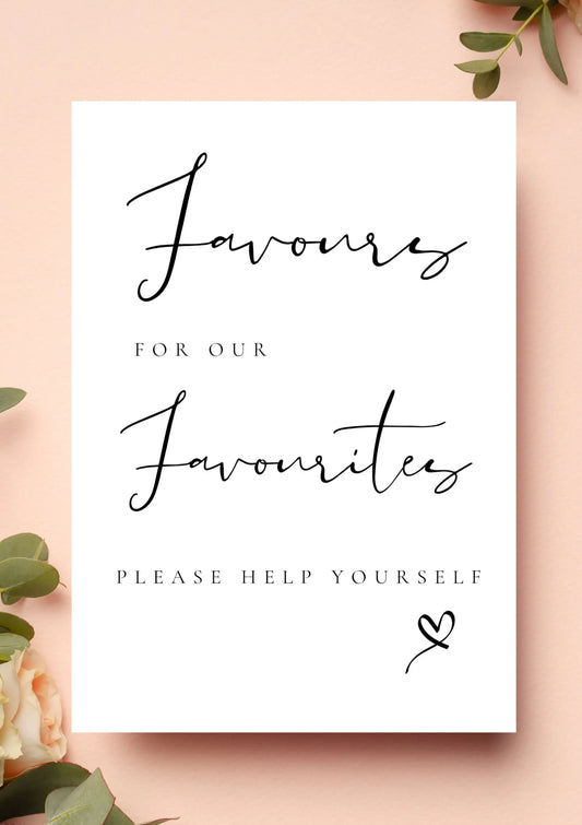 Favours for our favorites WedFetti