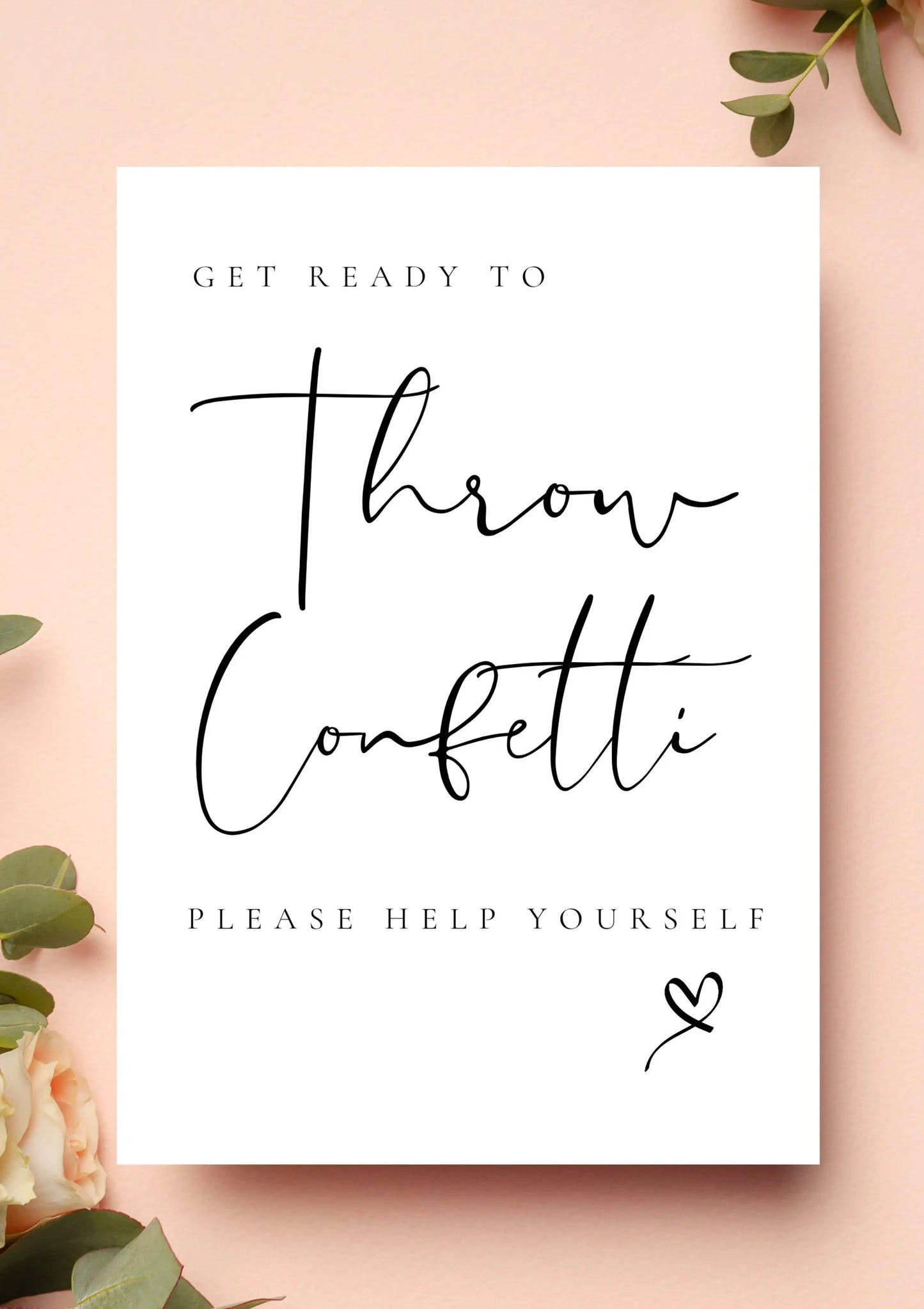 Throw confetti WedFetti