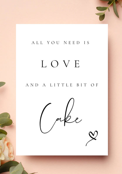 All you need is love & cake WedFetti