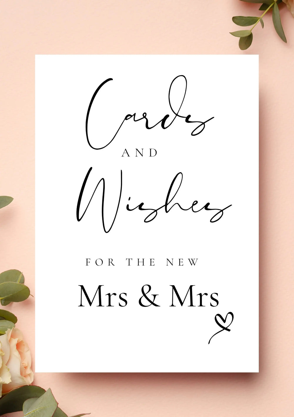 Cards & wishes MRS MRS WedFetti