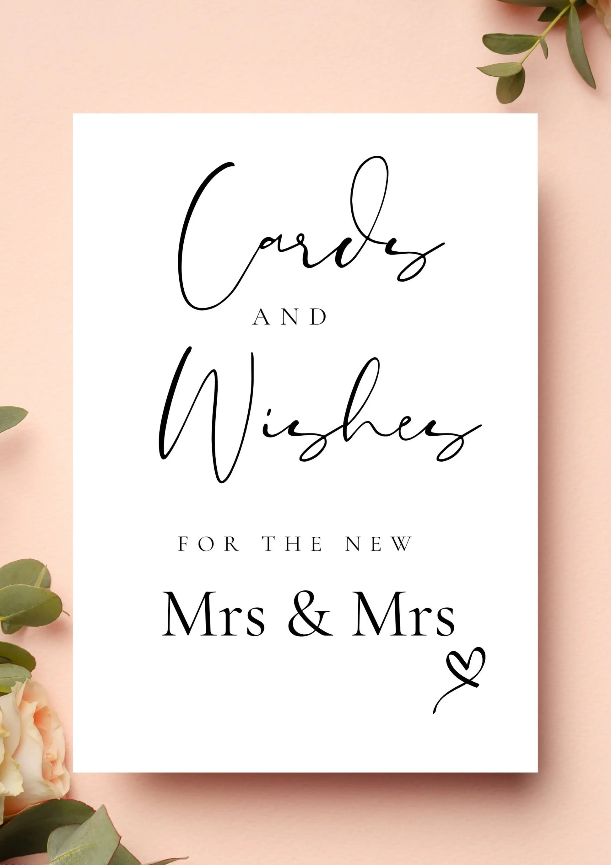 Cards & wishes MRS MRS WedFetti