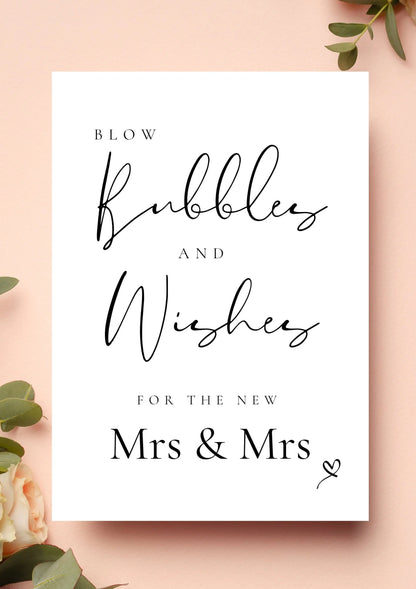 Bubbles & wishes MRS MRS WedFetti