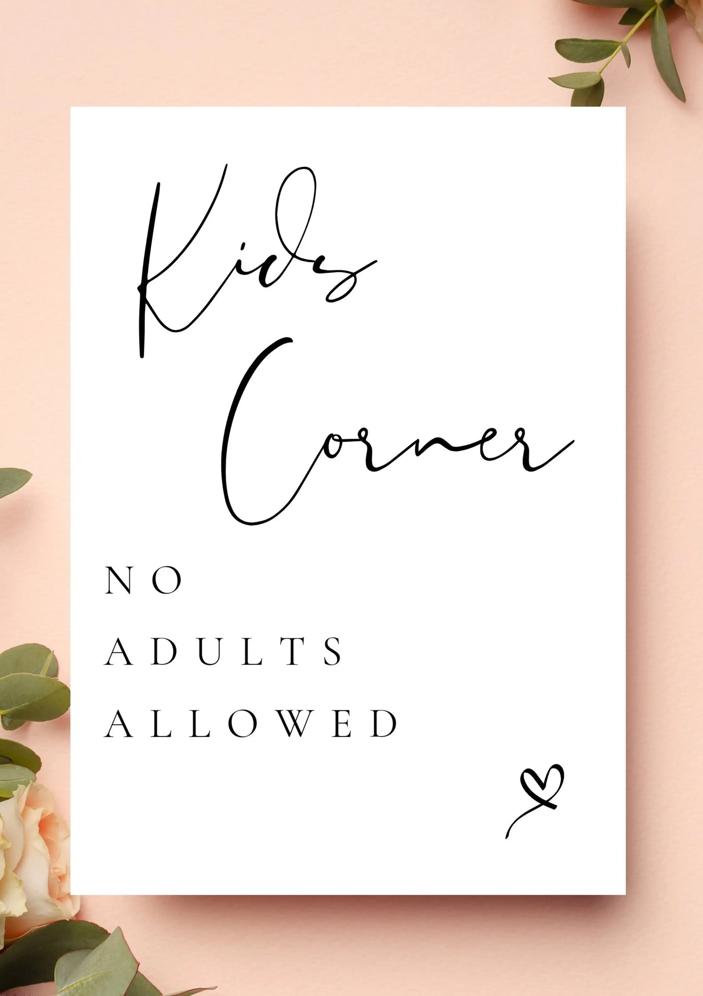 Kids corner WedFetti