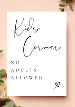 Kids corner WedFetti