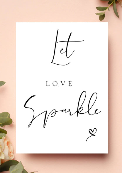 Let love sparkle WedFetti