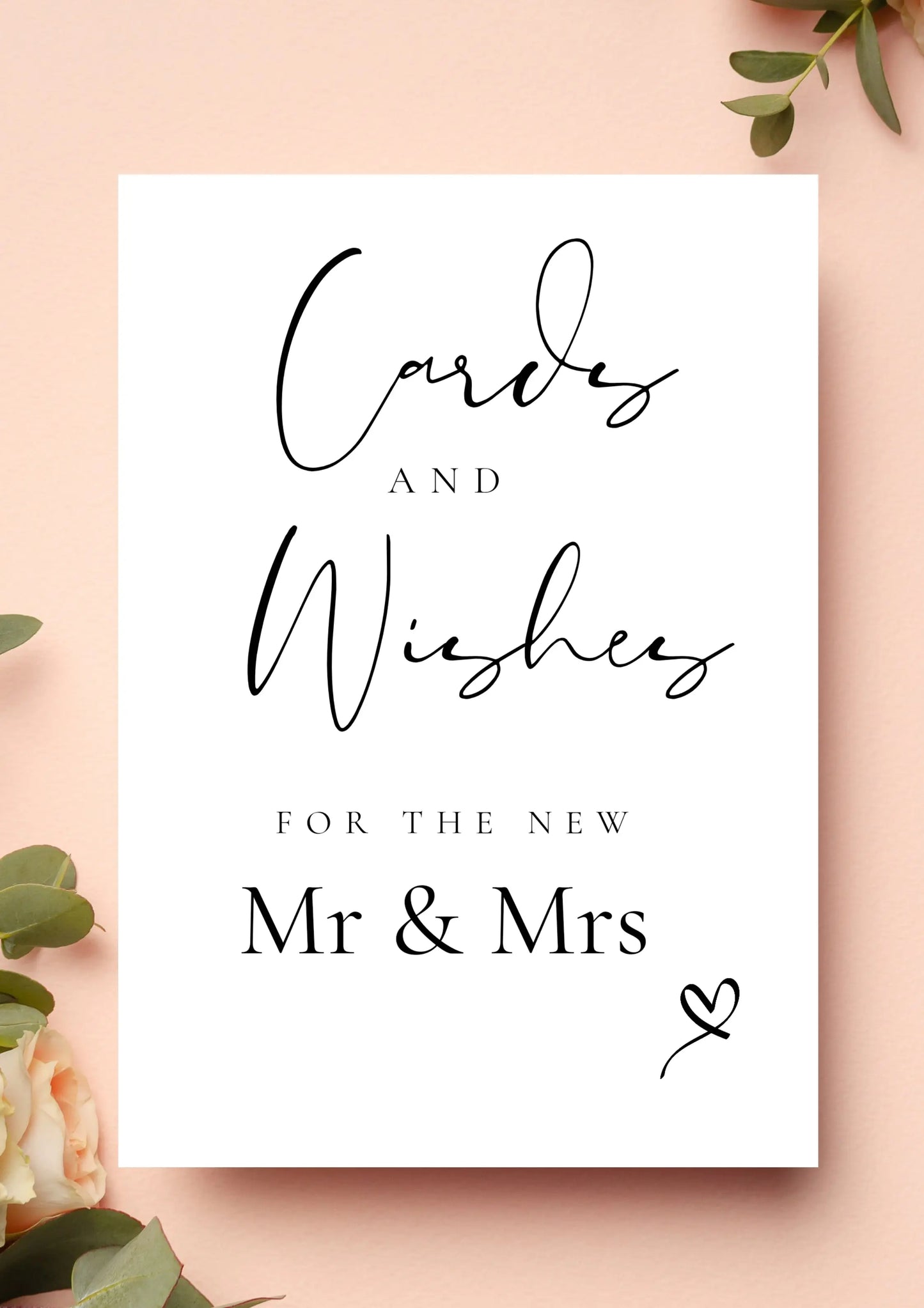 Cards & wishes MR MRS WedFetti