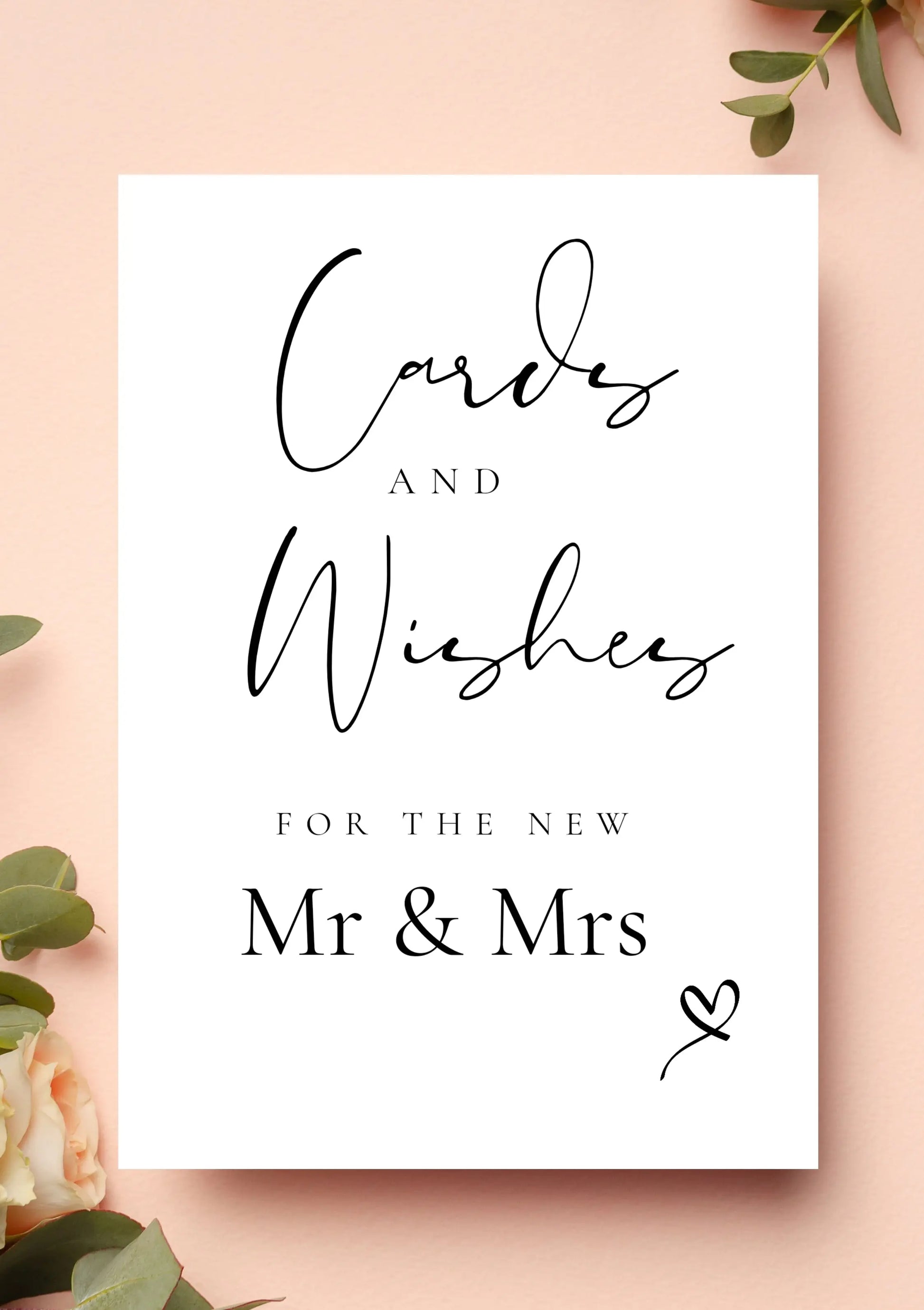 Cards & wishes MR MRS WedFetti