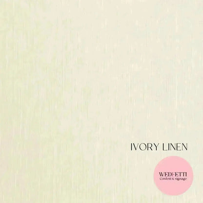 Wedding sign card material