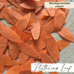 Flutter Leaf - Biodegradable leaf shaped confetti - Orange
