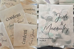 Biodegradable Confetti packets - Plain & B&W (Confetti purchased separately)