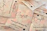 Biodegradable Confetti packets - Plain & B&W (Confetti purchased separately)