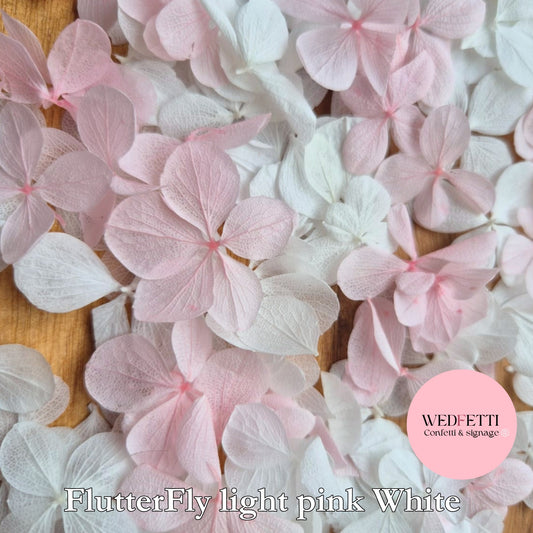 FlutterFly® Petal Confetti - Light Pink White