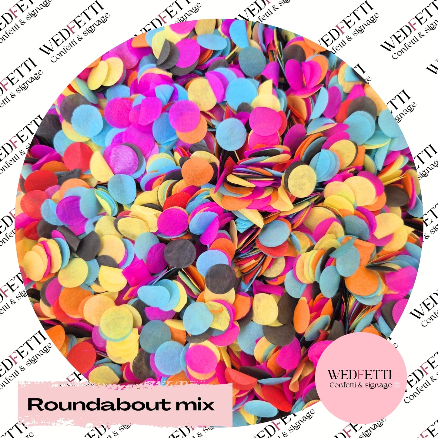 Slow falling paper Confetti - Roundabout party mix
