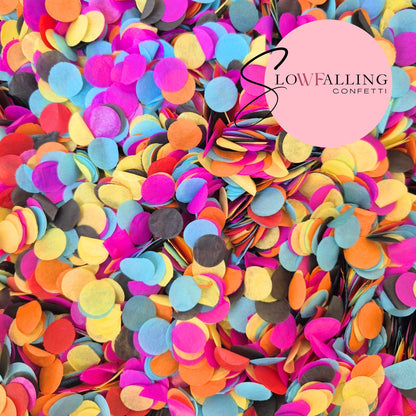 Slow falling paper Confetti - Roundabout party mix