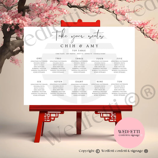 Seating plan 8/3 WedFetti