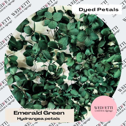 Green hydrangea petals (Dyed)