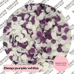 Slow falling paper Confetti - Deep purple white
