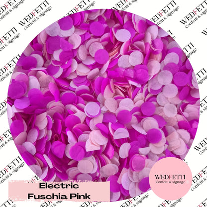 Slow falling paper Confetti - Electric Fuschia Pink