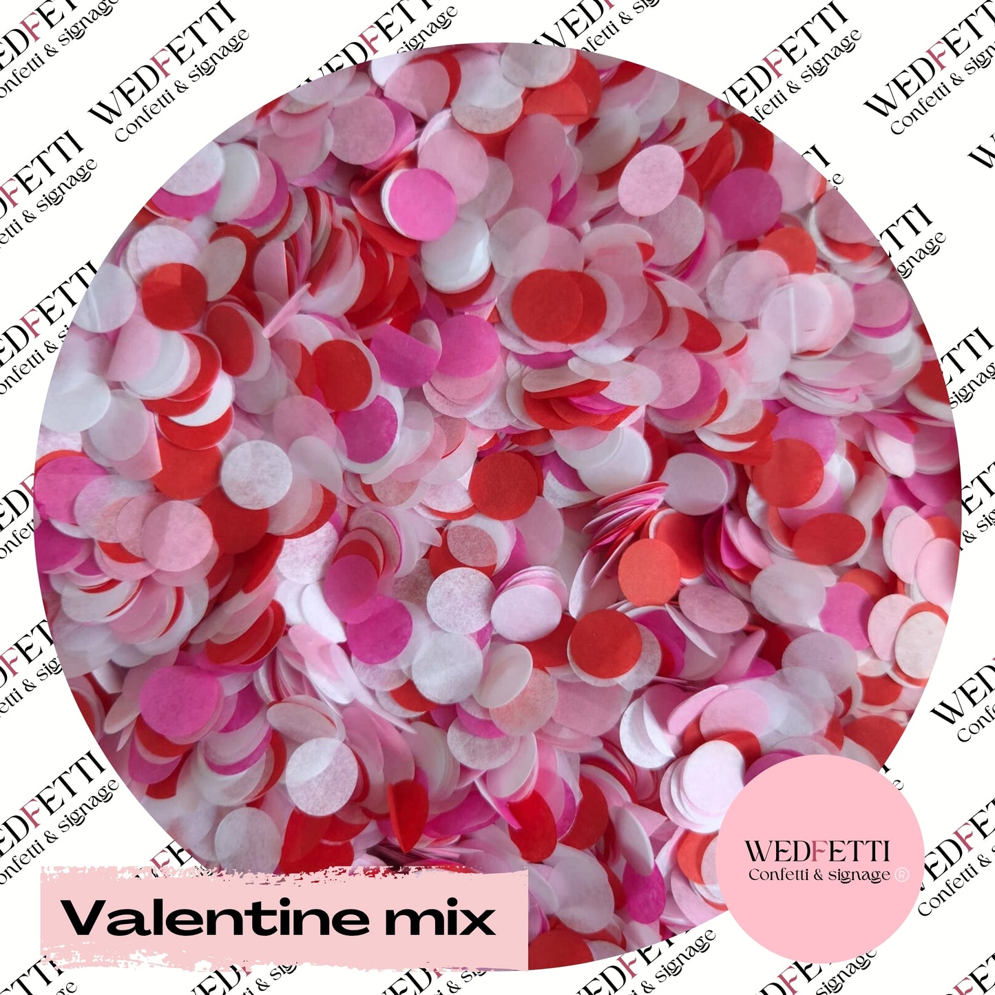 Slow falling paper Confetti - Valentine mix