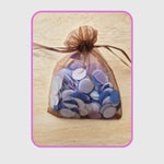 Coloured sheer drawstring organza bags